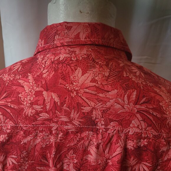 Men's Tommy Bahama S/S button front shirt L - 100% Silk - SC - Southern Cal - Picture 9 of 13